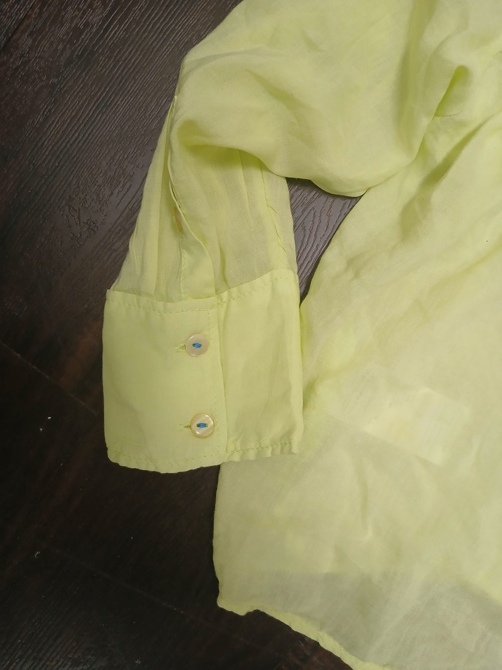 Pilcro Pale Yellow Button-Down Shirt - Picture 8 of 8